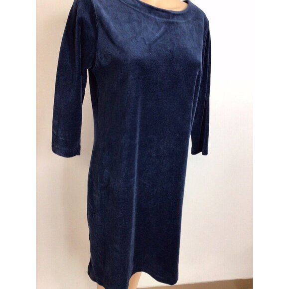 LL Bean Velvet Dress Womens Medium - Picture 4 of 6